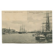 CIUDAD DE BUENOS AIRES BOCA DEL RIACHUELO ANTIGUA TARJETA POSTAL